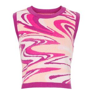 Louna Swirl Knit Vest